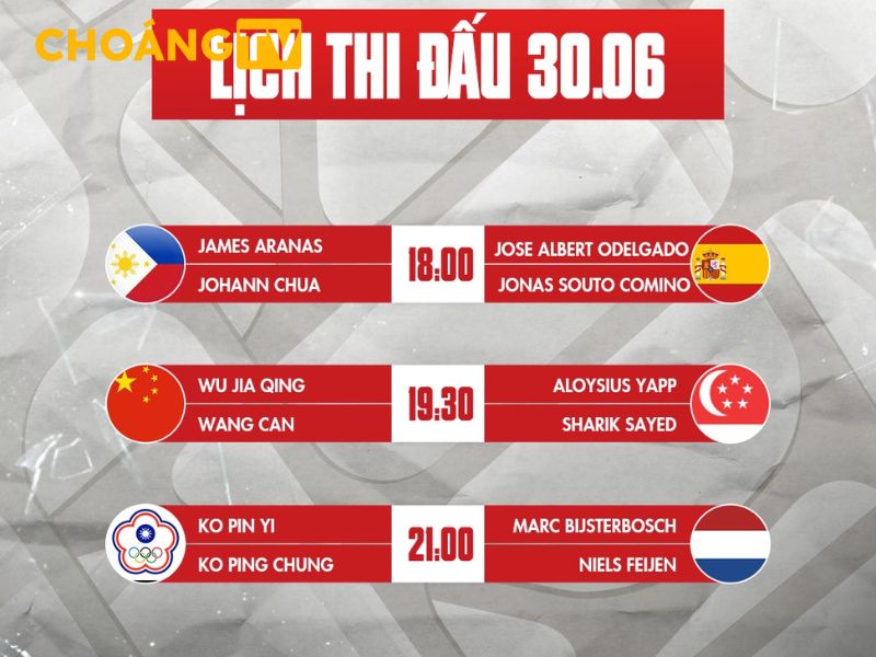 Theo dõi lịch đấu bida cập nhật sớm nhất